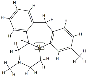 (±)-1,2,3,4,10,14b-hexahydro-2,7-dimethyldibenzo[c,f]pyrazino[1,2-a]azepine