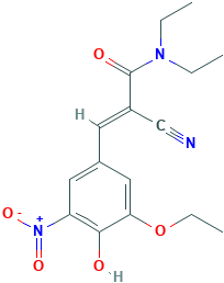 (2E)-2-Cyano-3-(3-ethoxy-4-hydroxy-5-nitrophenyl)-N,N-diethylprop-2-enamide