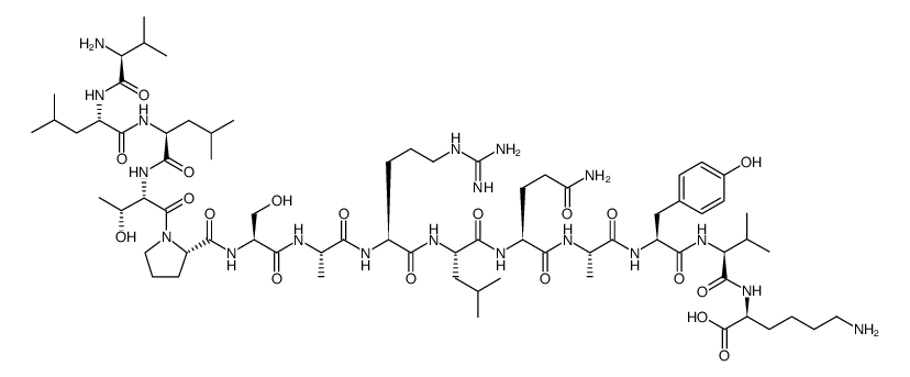 L-Lysine, L-valyl-L-leucyl-L-leucyl-L-threonyl-L-prolyl-L-seryl-L-alanyl-L-arginyl-L-leucyl-L-glutaminyl-L-alanyl-L-tyrosyl-L-valyl-