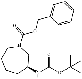 1H-Azepine-1-carboxylic acid, 3-[[(1,1-dimethylethoxy)carbonyl]amino]hexahydro-, phenylmethyl ester, (3S)-