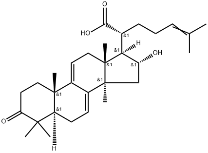 Lanosta-7,9(11),24-trien-21-oic acid, 16-hydroxy-3-oxo-, (16α)-