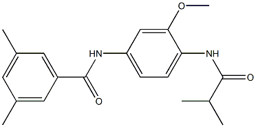 N-[3-methoxy-4-(2-methylpropanoylamino)phenyl]-3,5-dimethylbenzamide