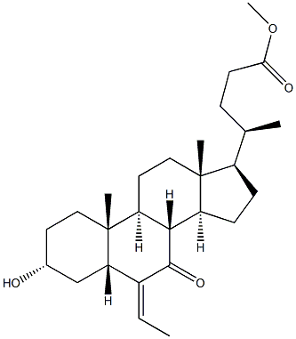 (EZ)-3-羟基-6-亚乙基-7-酮-5-胆烷-24-酸甲酯