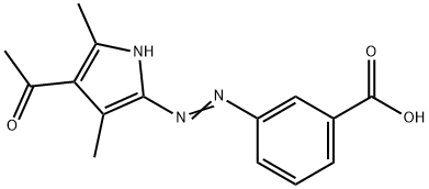 3-[2-(4-乙酰基-3,5-二甲基-1H-吡咯-2-基)二氮烯基]苯甲酸