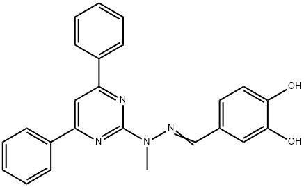 Benzaldehyde, 3,4-dihydroxy-, 2-(4,6-diphenyl-2-pyrimidinyl)-2-methylhydrazone