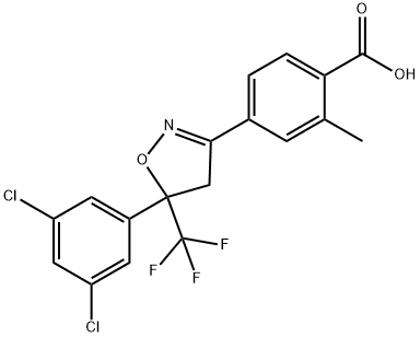 4-[5-(3,5-DICHLOROPHENYL)-5-(TRIFLUOROMETHYL)-4,5-DIHYDRO-1,2-OXAZOL-3-YL]-2-METHYLBENZOIC ACID