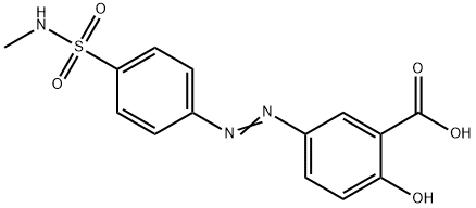 Benzoic acid, 2-hydroxy-5-[2-[4-[(methylamino)sulfonyl]phenyl]diazenyl]-