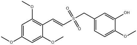 Phenol, 2-methoxy-5-[[[(1E)-2-(2,4,6-trimethoxyphenyl)ethenyl]sulfonyl]methyl]-