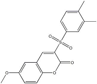 3-(3,4-dimethylphenyl)sulfonyl-6-methoxychromen-2-one