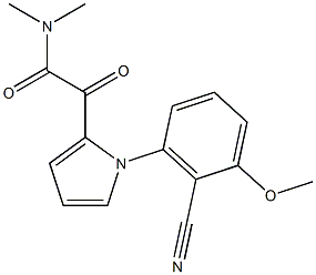 2-[1-(2-cyano-3-methoxyphenyl)-1H-pyrrol-2-yl]-N,N-dimethyl-2-oxoacetamide