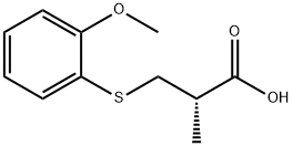 (S)-3-(2-methoxyphenylthio)-2-methylpropanoic acid