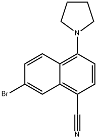 7-Bromo-4-(pyrrolidin-1-yl)-1-naphthonitrile