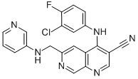 4-[(3-Chloro-4-fluorophenyl)amino]-6-[(3-pyridinylmethyl)amino]-1,7-naphthyridine-3-carbonitrile