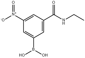 (3-(乙基氨基甲酰基)-5-硝基苯基)硼酸