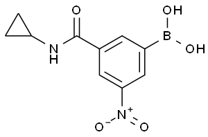 3-(Cyclopropylcarbamoyl)-5-Nitrophenylboronic Acid