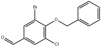 3-Bromo-5-chloro-4-(phenylmethoxy)benzaldehyde