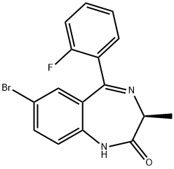 (3S)-7-bromo--5-(2-fluorophenyl)-3-methyl-1,3-dihydro-2H-1,4-benzodiazepin-2-one