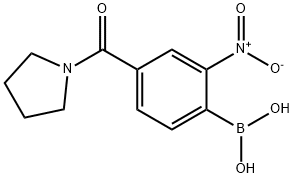 2-Nitro-4-(pyrrolidine-1-carbonyl)phenylboronic acid