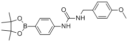 1-(4-METHOXYBENZYL)-3-(4-(4,4,5,5-TETRAMETHYL-1,3,2-DIOXABOROLAN-2-YL)PHENYL)UREA