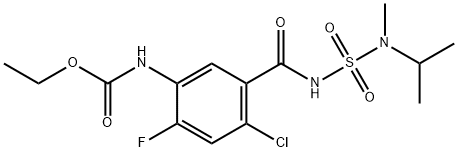 Carbamic acid, N-[4-chloro-2-fluoro-5-[[[[methyl(1-methylethyl)amino]sulfonyl]amino]carbonyl]phenyl]-, ethyl ester