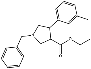 (反式)-1-苄基-4-(间甲苯基)吡咯烷-3-羧酸乙酯