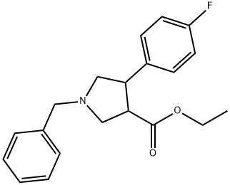 反式-1-苄基-4-(4-氟苯基)吡咯烷-3-羧酸乙酯