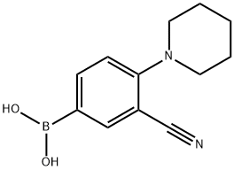 Boronic acid, B-[3-cyano-4-(1-piperidinyl)phenyl]-