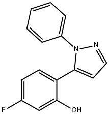 Phenol, 5-fluoro-2-(1-phenyl-1H-pyrazol-5-yl)-