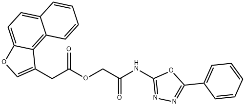 Naphtho[2,1-b]furan-1-acetic acid, 2-oxo-2-[(5-phenyl-1,3,4-oxadiazol-2-yl)amino]ethyl ester