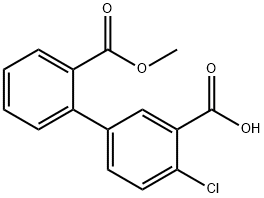 [1,1'-Biphenyl]-2,3'-dicarboxylic acid, 4'-chloro-, 2-methyl ester