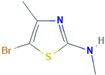 5-bromo-N,4-dimethyl-1,3-thiazol-2-amine(SALTDATA: FREE)