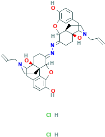 bis[(5α)-4,5-Epoxy-3,14-dihydroxy-17-(2-propenyl)morphinan-6-ylidene]hydrazone hydrate dihydrochloride