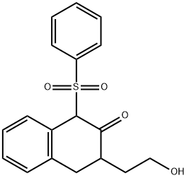 1-(benzenesulfonyl)-3-(2-hydroxyethyl)-3,4-dihydro-1H-naphthalen-2-one