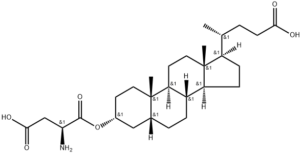 Cholan-24-oic acid, 3-[(2S)-2-amino-3-carboxy-1-oxopropoxy]-, (3α,5β)-