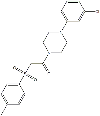 1-[4-(3-chlorophenyl)piperazin-1-yl]-2-(4-methylphenyl)sulfonylethanone