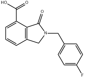 1H-ISOINDOLE-4-CARBOXYLIC ACID, 2-[(4-FLUOROPHENYL)METHYL]-2,3-DIHYDRO-3-OXO-