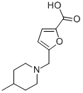 5-[(4-methylpiperidin-1-yl)methyl]-2-furoic acid