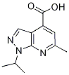 1-isopropyl-6-methyl-1H-pyrazolo[3,4-b]pyridine-4-carboxylic acid(SALTDATA: FREE)