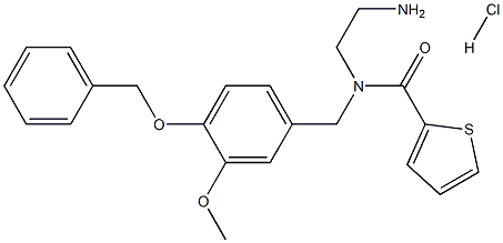 N-(2-AMINOETHYL)-N-(4-(BENZYLOXY)-3-METHOXYBENZYL)THIOPHENE-2-CARBOXAMIDE HYDROCHLORIDE