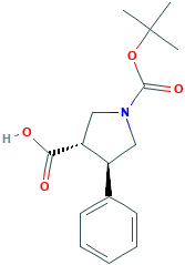 rel-(3R,4S)-1-(叔丁氧基羰基)-4-苯基吡咯烷-3-羧酸