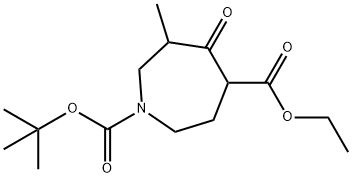 1H-Azepine-1,4-dicarboxylic acid, hexahydro-6-methyl-5-oxo-, 1-(1,1-dimethylethyl) 4-ethyl ester