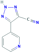 4-pyridin-3-yl-1H-[1,2,3]triazole-5-carbonitrile