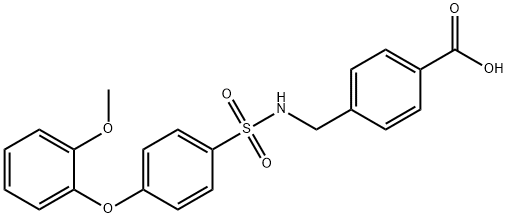 4-[(([4-(2-METHOXYPHENOXY)PHENYL]SULFONYL)AMINO)METHYL]BENZOIC ACID