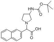 2-(3-BOC-氨基-1-吡咯烷)-2-(2-萘基)乙酸