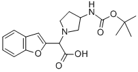 2-(3-BOC-氨基-1-吡咯烷)-2-(2-苯并呋喃基)乙酸