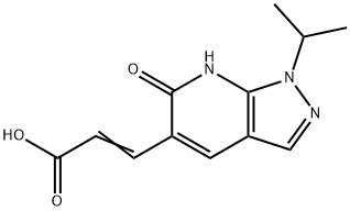 2-Propenoic acid, 3-[6,7-dihydro-1-(1-methylethyl)-6-oxo-1H-pyrazolo[3,4-b]pyridin-5-yl]-