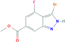 3-BROMO-4-FLUORO-6-INDAZOLECARBOXYLIC ACID METHYL ESTER