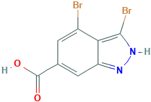 3,4-二溴-1H-吲唑-6-羧酸