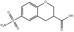 2H-1-Benzopyran-3-carboxylic acid, 6-(aminosulfonyl)-3,4-dihydro-