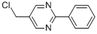 Pyrimidine, 5-(chloromethyl)-2-phenyl- (9CI)